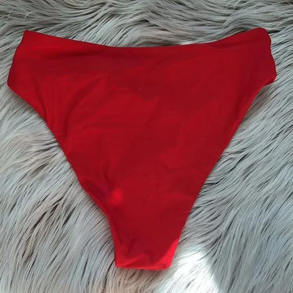 NEW Triangle Bikini Set High Cut Bathing Suits Color Block Two Piece Swimsuit S - Picture 6 of 6